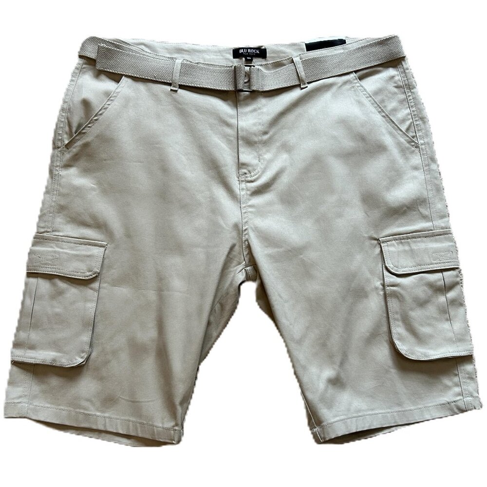 Blu Rock New York Cargo Shorts in Stone (size 40)